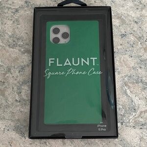 FLAUNT Square Phone Case in Emerald Green iPhone 11 Pro
